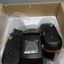 Under Desk Elliptical Machine, Electric Elliptical Leg Exerciser for Seniors with 12 Adjustable, Portable Quiet Elliptical Exercise Machine, Seated Pedal Exerciser with Remote Control (Orange)