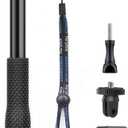 GEPULY 46''Alumium Waterproof Selfie Stick with 1/4 Thread Hole Underwater Pole Handle Grip Monopod for GoPro Hero 13 12 11 Max Insta360 AKASO DJI OSMO Action Cameras Accessories