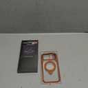 CASEKOO Cosmic Orange Glossy for iPhone 17 Pro Max Case [360 Spin Magnetic Stand][Fit for MagSafe][17FT Military Protection] Slim Polished for iPhone 17 Pro Max Case with Stand 6.9", Cosmic Orange