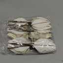 Bucherry 12 Pcs Pearl White Poinsettia Flowers for Christmas Tree Decoration, 6" Plastic Glitter Artificial White Christmas Ornaments with Clips for Holiday Party Xmas Tree Wreath Garland Home Decor