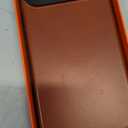 SHIELDON Genuine Leather Case for iPhone 17 Pro Max 6.9" 2025 with [Updated Camera Button], Compatible with Magsafe, Magnetic Wireless Charging, Shockproof Protective Cover, Metal Button - Retro Brown