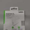 Belkin Dual USB C Charger Block 60W w/PPS Super Fast Charging - Samsung Galaxy S25, Apple iPhone 17, Air, Pro, Pro Max, iPad, AirPods, Apple Watch, Google Pixel, Nintendo Switch 2 - White