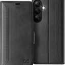 OCASE Compatible with Galaxy S25 Plus Wallet Case, PU Leather Flip Folio Case with Card Holders RFID Blocking Kickstand [Shockproof TPU Inner Shell] Protective Phone Cover 6.7 Inch, Retro Graphite