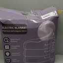 Heated Blanket Electric Blanket,Cozy Faux Rabbit Fur & Soft Flannel Warm Heater Throw Blanket with 5 Fast Heating Levels &10Hours Auto-Off Over-Heat Protection，50" x 60" (Grey)