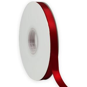 Red Ribbon 3/8 Inch x 50 Yards Satin Ribbon Continuous, Single Face, for Crafts, Gift Wrapping, Floral Bouquet, Weddings, and Decorations, with Spool