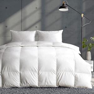 APSMILE Lightweight Down Feather Fibers Comforter Full/Queen Size, Fluffy Duvet Insert for Warm Weather/Hot Sleepers -Ultra Soft 100% Organic Cotton Cover, High FP Summer Duvet (White, 90x90)