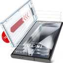 bersem 3 Pack for Samsung Galaxy S24 Ultra Screen Protector + 1 Pack Camera Lens Protector, 9H+ Tempered Glass Film with Customized Installation Tray, Military Grade Shatterproof, HD Clear