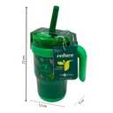 Green Dinosaur Design Plastic Thermos 410ml