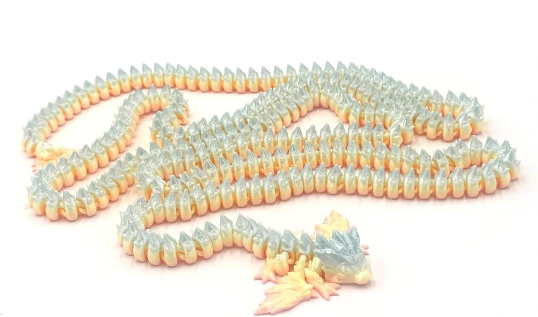 3D Printed Multi Color Giant Dragon 5'3" long! (Candy Rainbow)