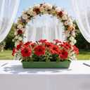 10pcs Flower Mud Fixing Plate, Floral Foam Bowls Rectangle Flower Arrangement Holder Tray Flower Arrangement Base for Table Party Wedding Festival Flower Decor