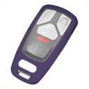 TANGSEN Smart Key Fob Case Blue TPU Protective Cover Compatible with Audi A4 A5 A6 Q5 Q7 R8 RS4 S5 SQ5 SQ7 TT TTS 3 5 Button Keyless Entry Remote Control Accessories (Purple)