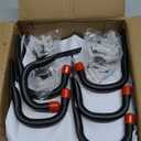 Nacial 24 Pack Garage Hooks Heavy Duty, 3.5" Garage Wall Hook with EVA Pads, 100LBS Capacity Hooks for Hanging Bikes, Kayak Folding Chairs and Hanging Ladders