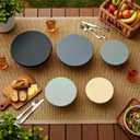 5 Pcs Beeswax Bowl Covers Reusable for Bread Proofing 5 Size Beeswax Elastic Cotton Bowl Covers for Fruits Food Storage(Green)