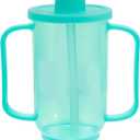 TINAYAUE Multi Functional Nursing Elderly Care Cup 2 Handles Adults Patient Feeder Liquid Food Anti Leak Proof Straw Cup