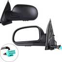 SCITOO Side View Mirror Driver Side Compatible with 2002-2009 For Chevy Trailblazer, 2002-2006 For GMC Envoy, Manual Folding, Heated, Power Adjustment