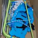 Sportspower My 1st Toddler Swing - Heavy-Duty Baby Indoor/Outdoor Swing Set with Safety Harness, Blue, 52"L x 55"W x 47"H