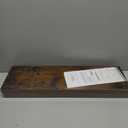 BAYKA Floating Shelves, 22.5 inch Rustic Wood Wall Shelves for BathroomBedroom, Living Room, Kitchen & Book, Hanging Display Decor Organization Shelf with 22 lbs Capacity (Rustic Brown)