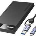 BENFEI 2.5 Inch SATA to USB Tool Free External Hard Drive Enclosure (6Gbps, Optimized for SSD, Support UASP SATA III)