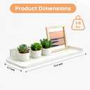 Floating Shelves for Wall, Wall Mounted Floating Shelves, Bathroom Shelf Bedroom Kitchen Living Room Hanging Storage Shelves, Room Decor (4, White), 12.6 inches x 4.7 inches x 2.3 inches