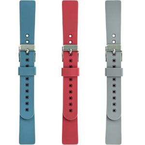 WITHit Designer Silicone Replacement Band for Fitbit Inspire, Inspire HR, or Inspire 2, 3-Pack, Bluestone, Coral and Light Gray  Secure, Adjustable, Fitbit Watch Band Replacement, Fits Most Wrists