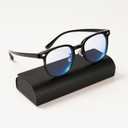 AMBEYE TR90 Blue Light Blocking Glasses - 99% Bluelight Filtering Clear Lens Anti Fatigue UV Protection for Computer/Phone/TV Screens (Black)
