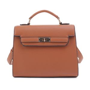 EVVE Women's Top Handle Satchel Bag Vegan Leather Crossbody Handbag with Top Handle and Strap(TN)