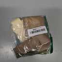 Babysun Mini Zip Around Dual Pouch Wristlet With 2 Straps Wristlet Keychain Wallet for Women Coin Purse Small Cute for Teen Girl (Khaki & Brown Upgraded)