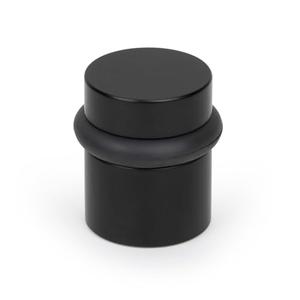 Mega Handles Floor Door Stopper, Black Stopper Quickly Installed Wall Protector, Wall Protectors from Door Knobs, Floor Door Stop with Mounting Hardware Included - Matte Black - 1.5 Inch 6 Pack