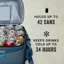 Coleman Sportflex 42-Can Wheeled Soft Cooler, Leakproof Cooler with Heavy-Duty Wheels & Expandable Pockets, Keeps Contents Cold up to 34 Hours