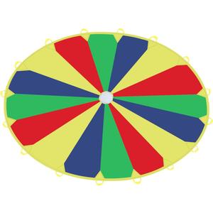 Sonyabecca Kids Play Parachute, Play Parachute 20ft with 16 Handles for Kids Cooperation Group Play