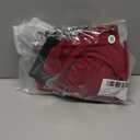 Zuvebamyo Women's String Bikini Sets Two Piece Halter Ring Triangle Swimsuit Cheeky Thong Bathing Suit (Wine) S