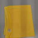 MEANMOY Yellow 210 GSM Water & Stain Resistant Round Tablecloth for Circle Table - Solid Small 48 Inch Table Cloth Cover in Wrinkle Free Durable Washable Polyester Fabric for Wedding, Party, Banquet