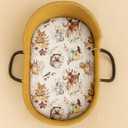 Baby Lounger Cover for Boys and Girls, Soft Breathable Polyester Cover, Fits Most Lounger Pillows, Cute Patterns, Durable and Machine Washable (Bunny Garden, Envelope)