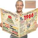 2 x Cool 60th Birthday Card Gifts for Women Men, Happy 60th Birthday Decoration for Mom Dad, Gifts for 60 Year Old Woman Man