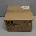 C9 LED Christmas Lights Outdoor, 68Ft 100 LED String with All in One Clips, Commercial Grade Waterproof Outdoor Christmas Lights for House Outside Roofline Xmas Decor, Pure White