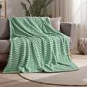 Joiedomi Twin Blanket for Bed, Soft & Warm Sage Green Fleece Blankets Gifts for Women Mom, Cozy Cute Soft Throw 60x80 Inches