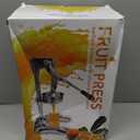 Cast Iron Juicer,Manual Juicer Hand Press,Orange Lemon Squeezer,Heavy Duty Manual Juicer,Professional Citrus Juicer Fruit Juice -Stainless Steel,Easy to Clean Black