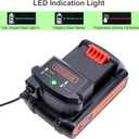 Lasica Compatible with Black and Decker 20V Lithium Battery Charger LCS1620B Compatible with Black & Decker 20 Volt Max Lithium Battery LBXR20 LBXR2020-OPE LB2X3020 LB2X4020 LBX4020 90590282 BDCAC202B