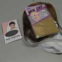 RENERSHOW Short Ombre Blonde Bob Wigs for Women 12 inch Cute Straight Bob Wigs for Girls Mixed Blonde Highlight Synthetic Wig Pixie Cut Hair Replacement Wigs