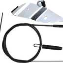 Ganivsor 133-8158 Blade Brake Cable Kit for Toro 30"/76cm TimeMaster 20199 20200 20975 20977 - OEM 120-6243 Replacement with Bracket & Cable Ties