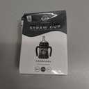 GROSMIMI Straw Mug, Baby Cup, PPSU, Leak Proof, 6.8 fl oz (200 ml), Baby Gift, BPA Free, Charcoal