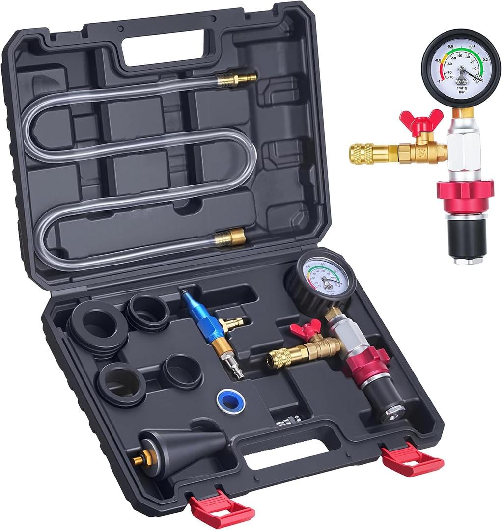 BILITOOLS 10-Piece Coolant Vacuum Refill Kit,Quick Airlift Coolant Refill Tool for Most Vehicles