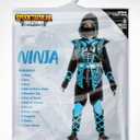 Spooktacular Creations Blue Ninja Costume Set, Ninja Jumpsuit with Foam Accessories for Kids, Toddler Halloween Outfit for Ideas Cosplay Party (Small, 5-7 yrs) (Black, S)