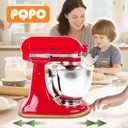 Bamboo Mixer Slider Compatible With Kitchenaid Stand Mixer,Easy-To-Move, Countertop-Protecting Mixer Accessories (4.5-5Quart)