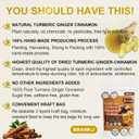 EBANKJ Turmeric and Cinnamon Tea Bags - 60 Herbal Tea Bags - Caffeine-Free, Sugar-Free, Naturally Relieves Stress and Boosts Immunity - Handcrafted Health Tea