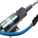 Fuel Shut Off Solenoid RE502473 Compatible with John Deere 653E 540G 740G 548G 648G 748G 843G 640G-II 648G-II 653G 648G-III 740 840 643H 843H 4710 460D 330B 335430B 435 7810 2254 6068TF250 6068TF151