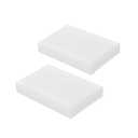 2 Pcs HDPE Plastic Blocks, White 1" x 3" x 6" High Density Polyethylene Cutting Board Material, Industrial DIY Plastic Sheet Block for Milling, Engineering, Crafting