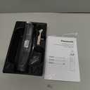 Panasonic Ear and Nose Hair Trimmer for Men with Vacuum Cleaning System, Powerful Motor and Dual-Edge Blades for Smoother Cutting, Wet/Dry  ER-GN70-K (Black)