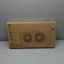 shinic Window Fan with Reversible Airflow Quiet, Twin 9" Blades, Full Remote Control, 3 Functions-3 Speeds, Bathroom Kitchen Window Exhaust Fan, Width Adjustable (From 23.5" to 37") ETL Certified
