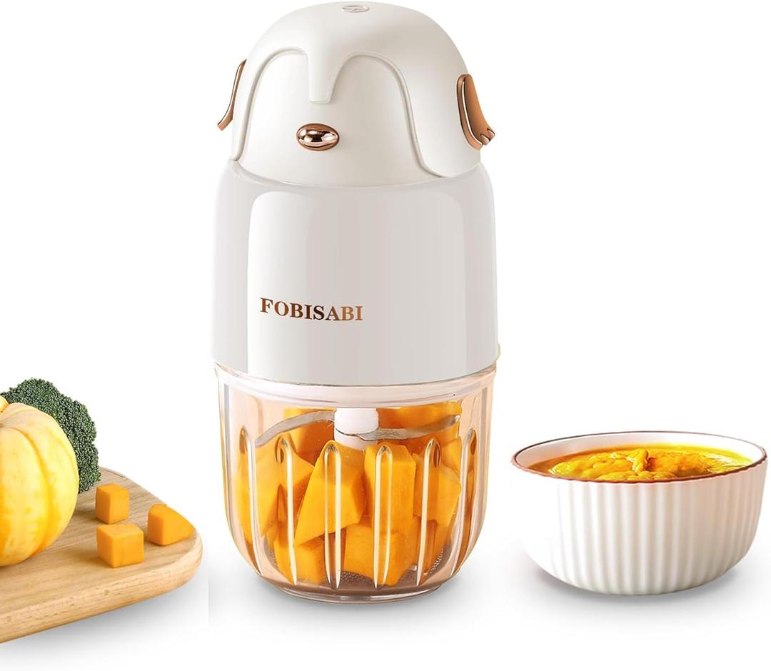 Baby Food Maker - Processor & Blender for Fresh Meals, Fruits, Veggies, Meat & Puree (White)